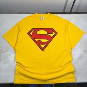 Vintage 2004 Superman T-Shirt L DC Comics Logo Y2K USA